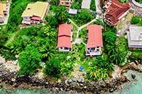 Overhead view of the bay looking west